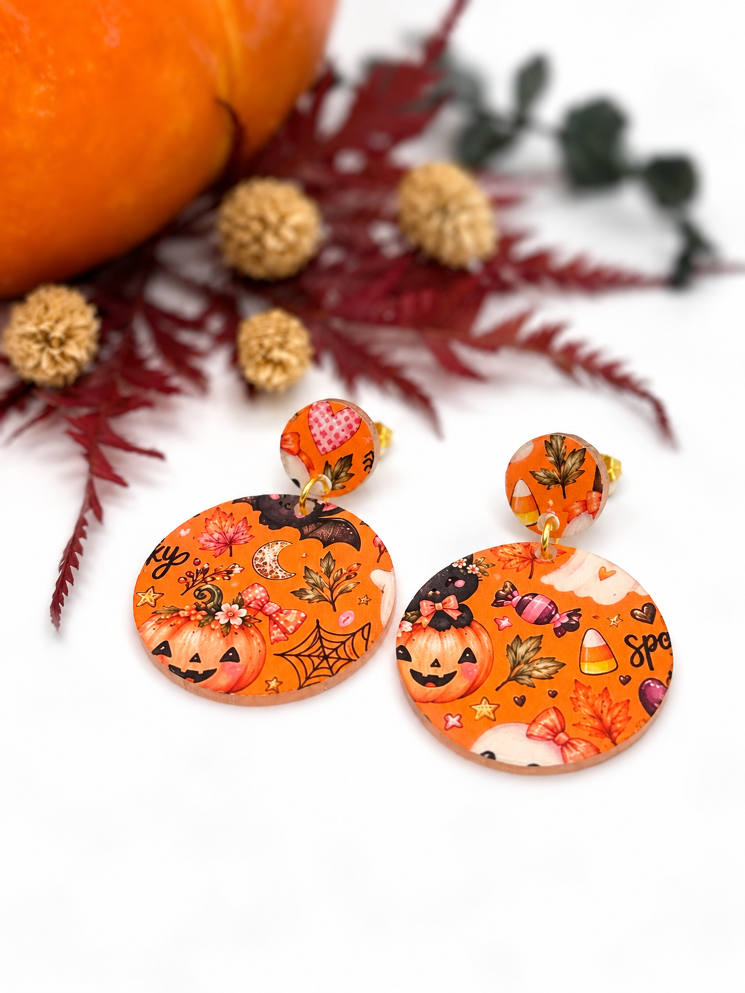 Halloween Ohrringe, Halloween Schmuck, Ohrringe Damen
