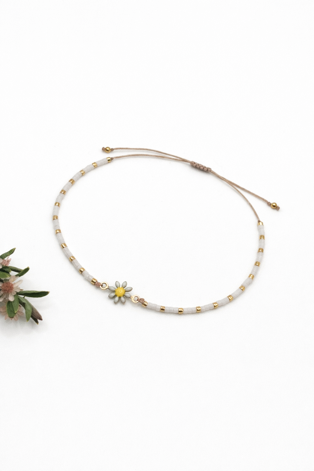 Armband für Damen, Armband mit Blume, Blumen Perlen Armband, Armband Perlen, Damen Armband Perlen