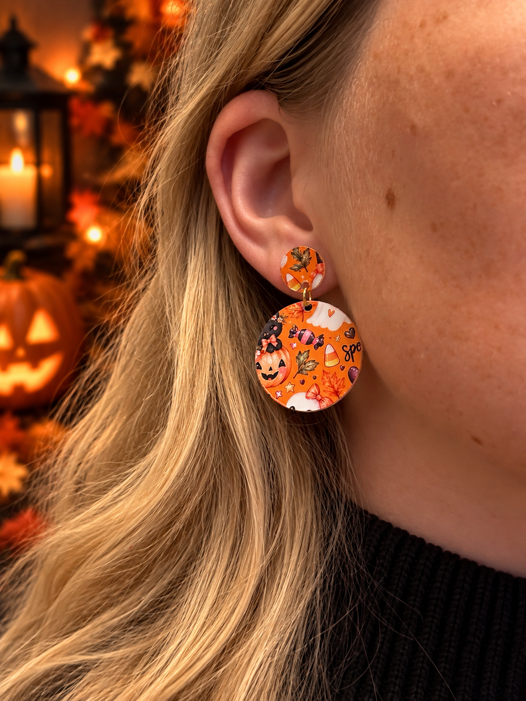 Halloween Ohrringe, Halloween Schmuck, Ohrringe Damen