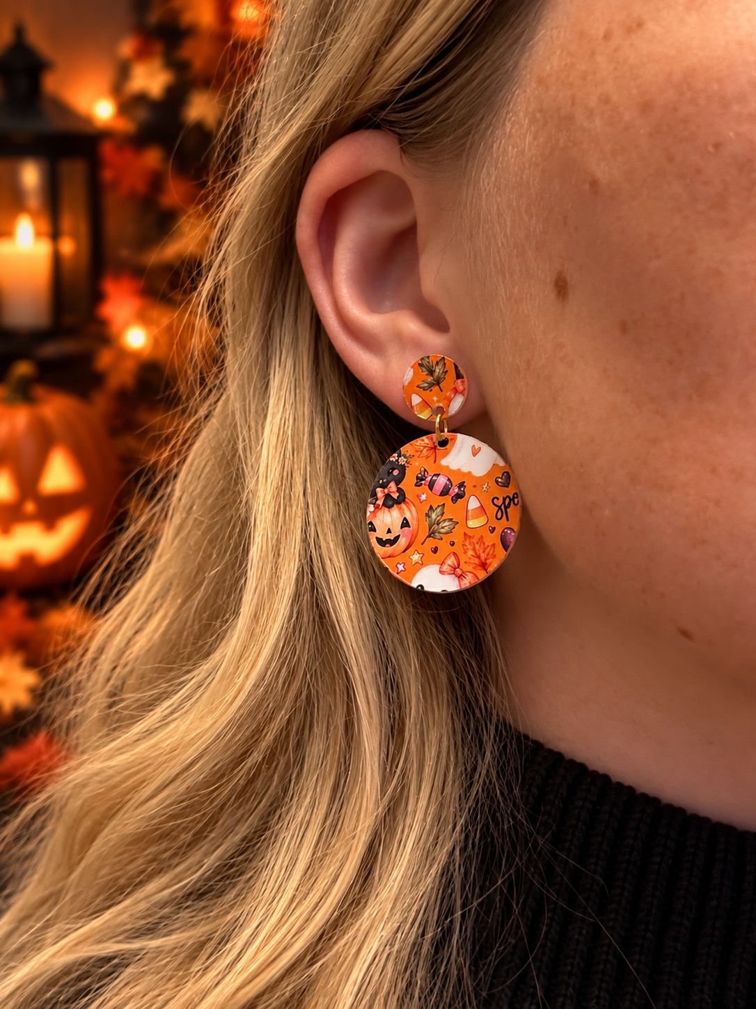 Halloween Ohrringe, Halloween Schmuck, Ohrringe Damen
