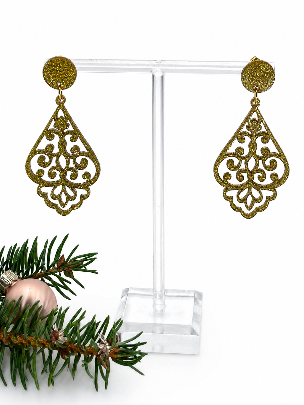 Damen Ohrringe Gold, Geschenk Weihnachten, Ohrringe Damen Modern, Ohrringe Damen Hängend, Ohrringe für Damen, Statement-ohrringe