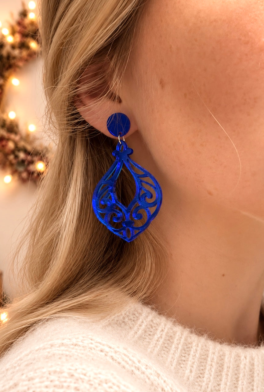 Außergewöhnliche Ohrringe Damen, Geschenk Weihnachten, Statement-ohrringe, Ohrringe Damen Hängend, Weihnachtsgeschenk für Sie