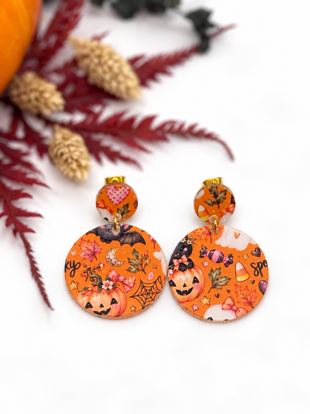 Halloween Ohrringe, Halloween Schmuck, Ohrringe Damen