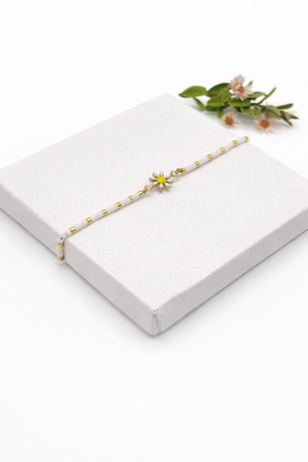 Armband für Damen, Armband mit Blume, Blumen Perlen Armband, Armband Perlen, Damen Armband Perlen