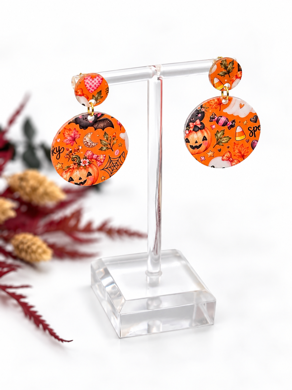 Halloween Ohrringe, Halloween Schmuck, Ohrringe Damen