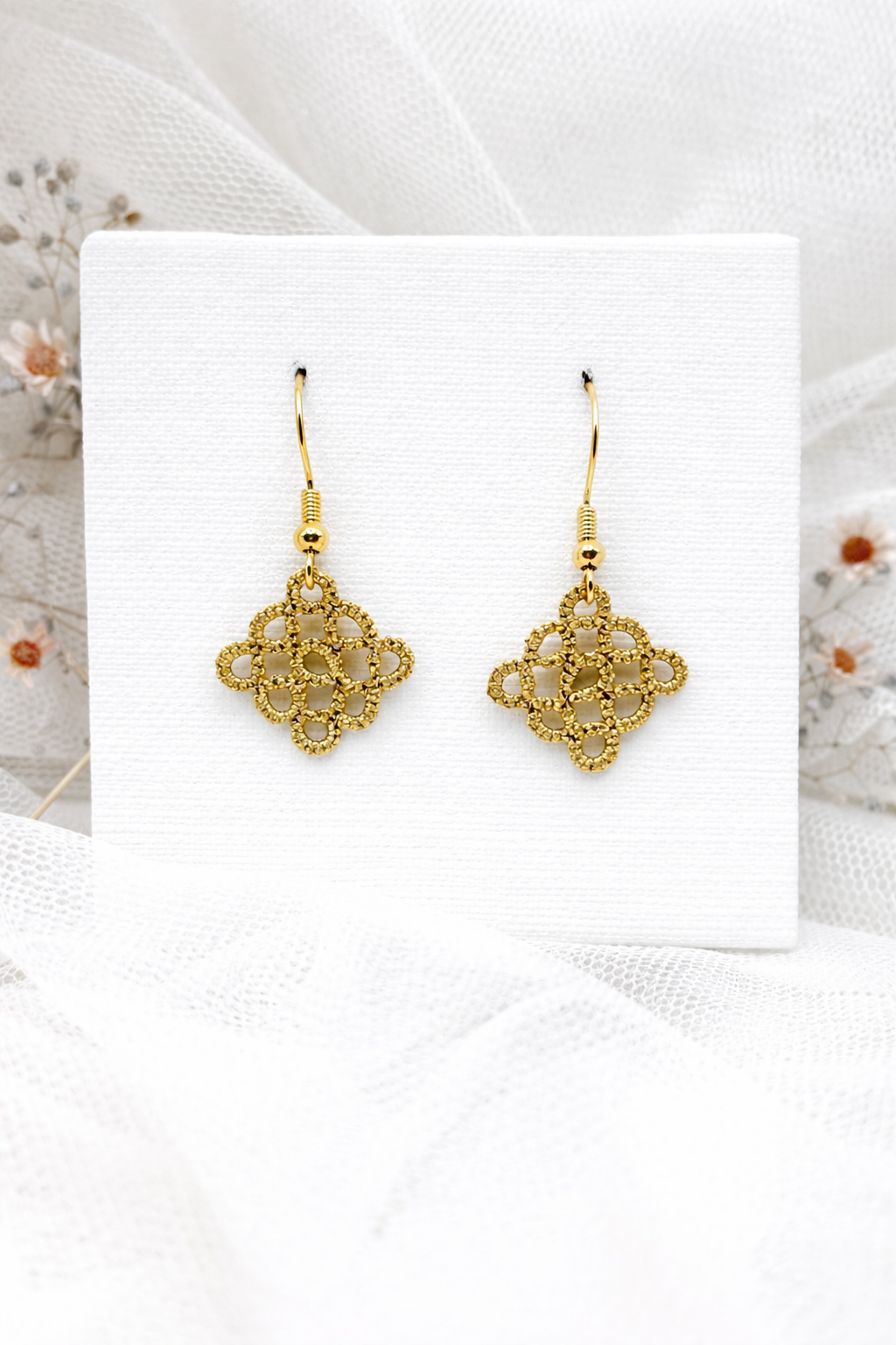 Besondere Ohrringe, Gold Ohrringe Damen, Ohrhänger Gold, Besonderer Schmuck, Geschenk Ideen für Mama, Geschenke für Mütter, Gold Ohrringe