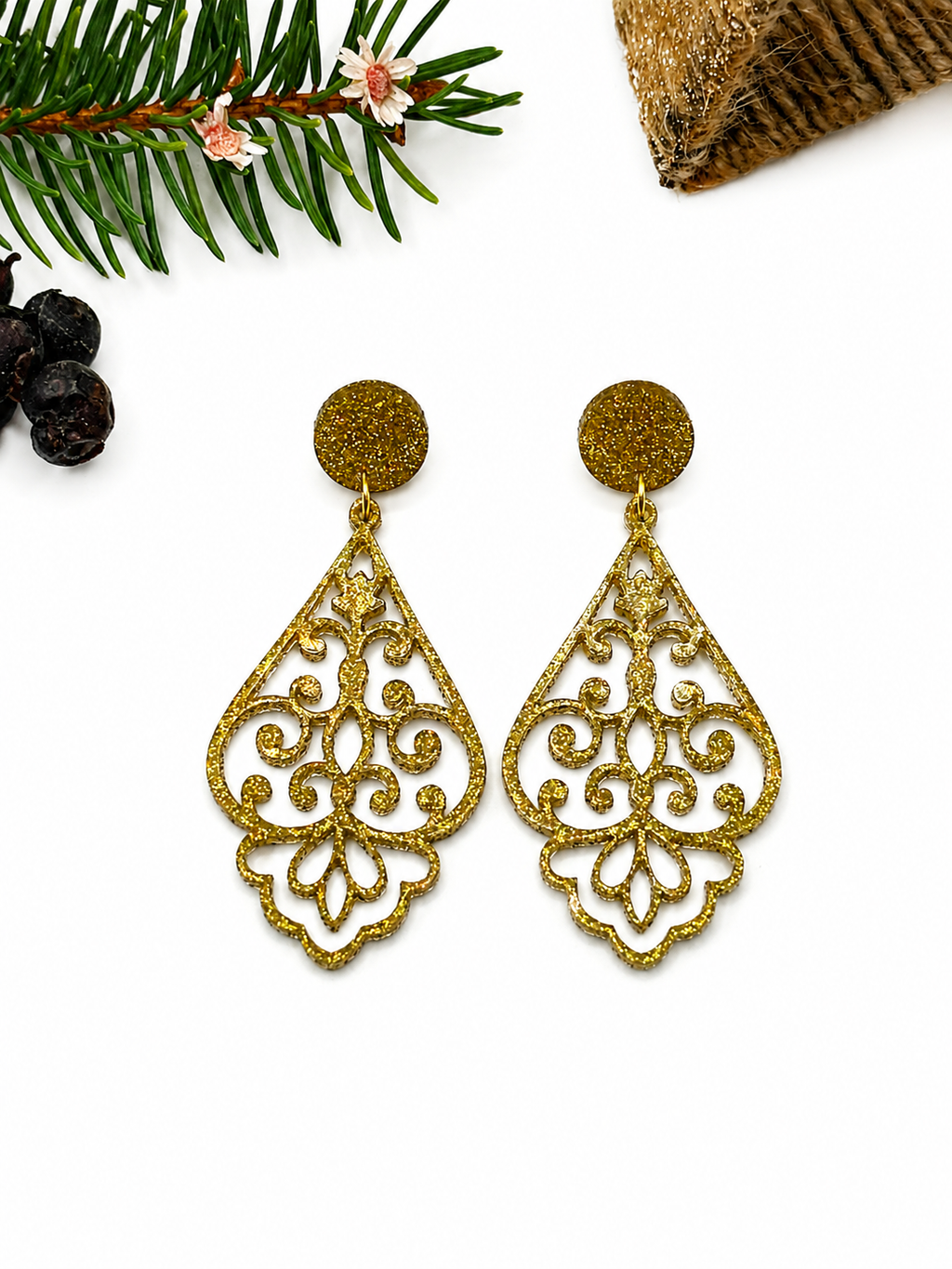 Damen Ohrringe Gold, Geschenk Weihnachten, Ohrringe Damen Modern, Ohrringe Damen Hängend, Ohrringe für Damen, Statement-ohrringe