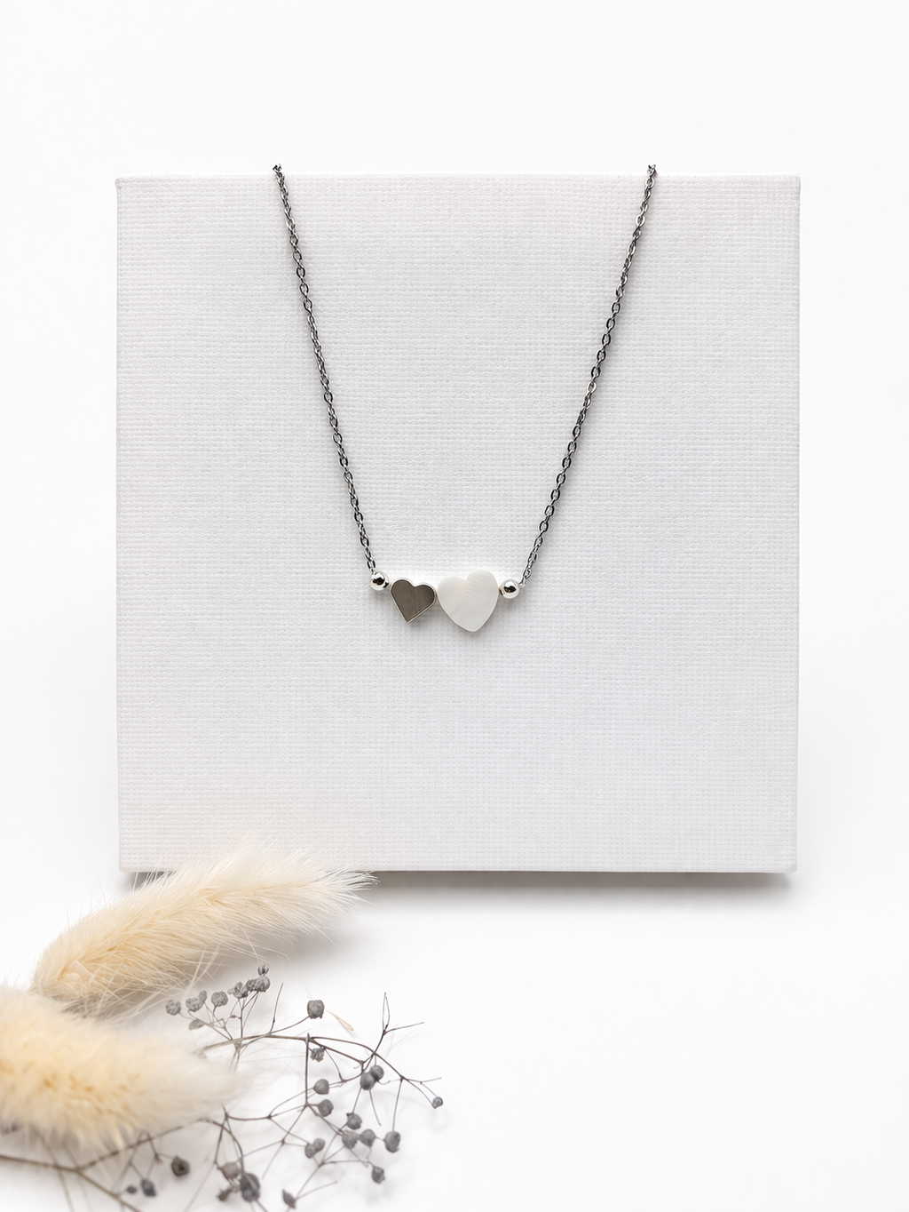 Geschenkidee für Damen, Kette mit Herz, Kette mit Herz Anhänger,  Geschenke für Mütter, Kette für Frauen, Herz Kette