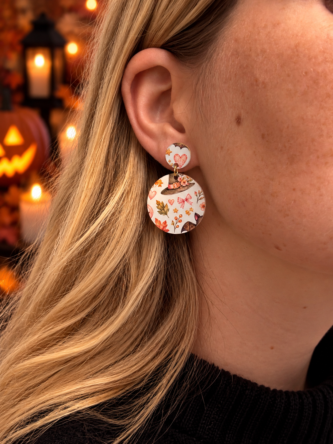 Halloween Ohrringe, Halloween Schmuck, Ohrringe Damen