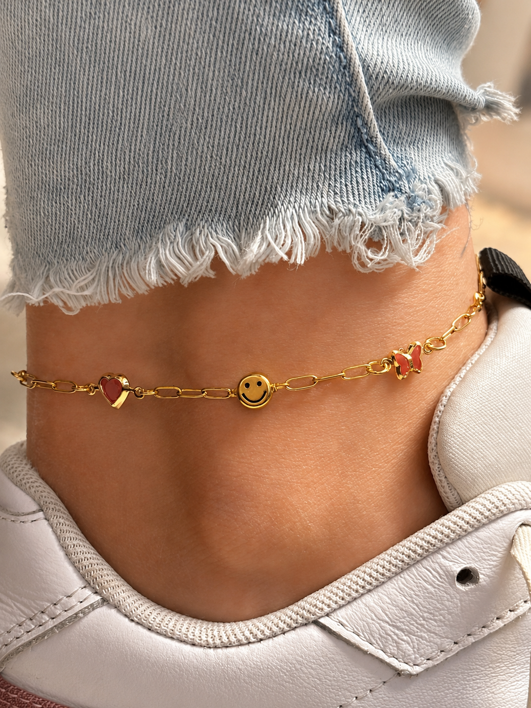 Fusskettchen, Fusskette Damen, Sommer Schmuck,Damen Fußkette, Fusskettchen Gold, Fusskettchen Lang, Kleines Geschenk für Freundinnen