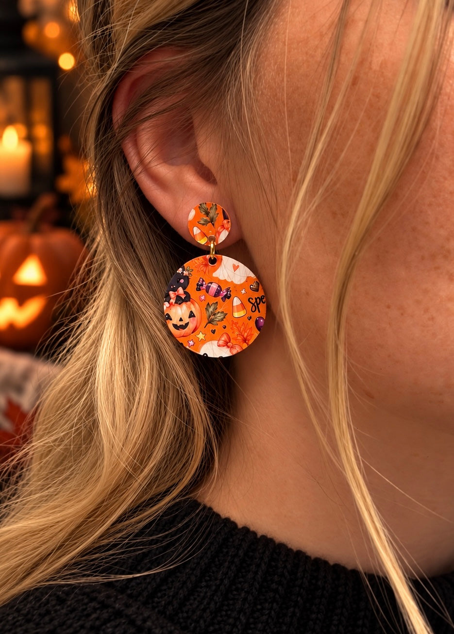 Halloween Ohrringe, Halloween Schmuck, Ohrringe Damen