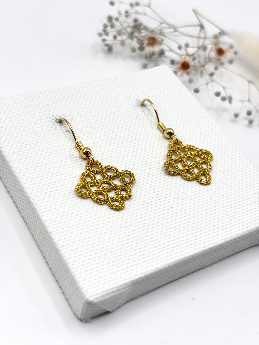 Besondere Ohrringe, Gold Ohrringe Damen, Ohrhänger Gold, Besonderer Schmuck, Geschenk Ideen für Mama, Geschenke für Mütter, Gold Ohrringe