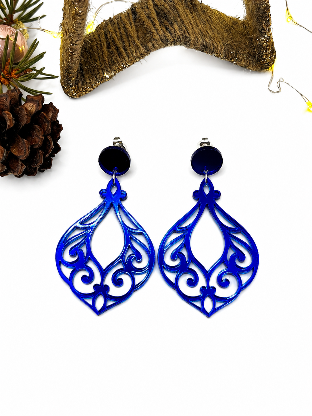 Außergewöhnliche Ohrringe Damen, Geschenk Weihnachten, Statement-ohrringe, Ohrringe Damen Hängend, Weihnachtsgeschenk für Sie