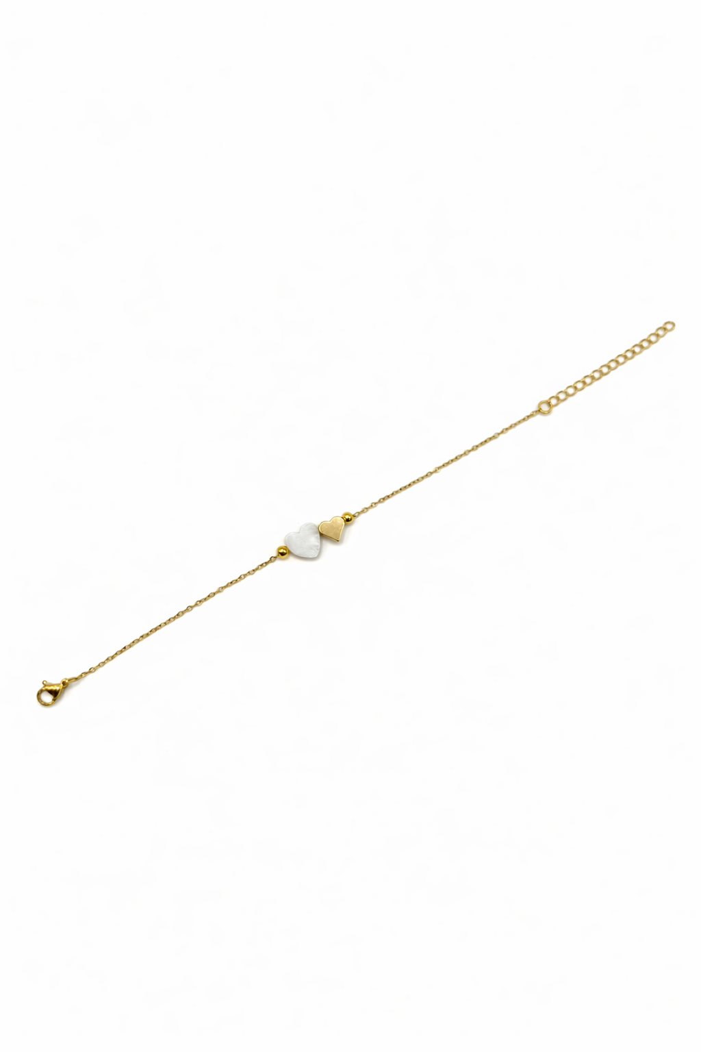Geschenk für Damen, Gold Armband mit Herz, Ideen zum Muttertag, Armband für Frauen, Armband mit Herz, Edelstahl Armband Damen