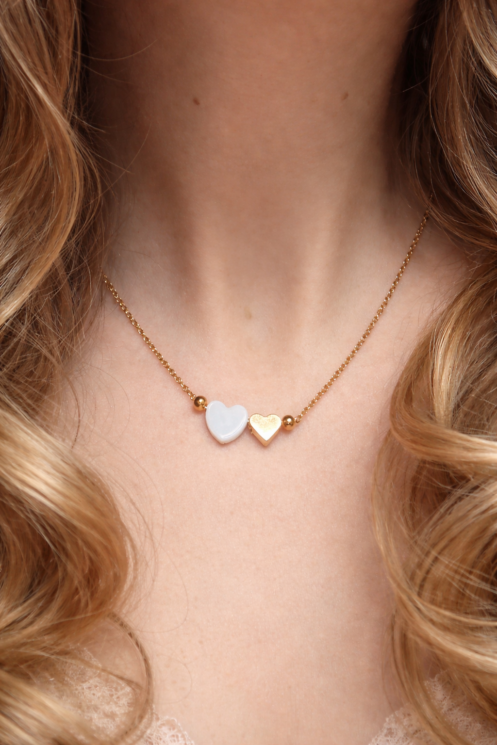 Geschenke für Mütter, Goldene Kette mit Herz, Kette mit Herz Anhänger, Geschenke für Mütter, Goldene Kette mit Herz, Kette mit Herz Anhänger