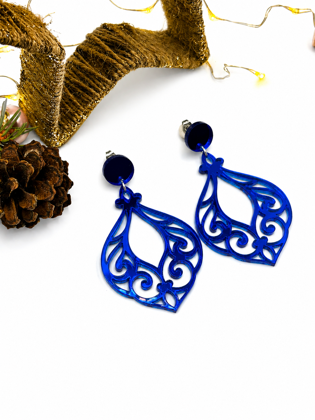Außergewöhnliche Ohrringe Damen, Geschenk Weihnachten, Statement-ohrringe, Ohrringe Damen Hängend, Weihnachtsgeschenk für Sie