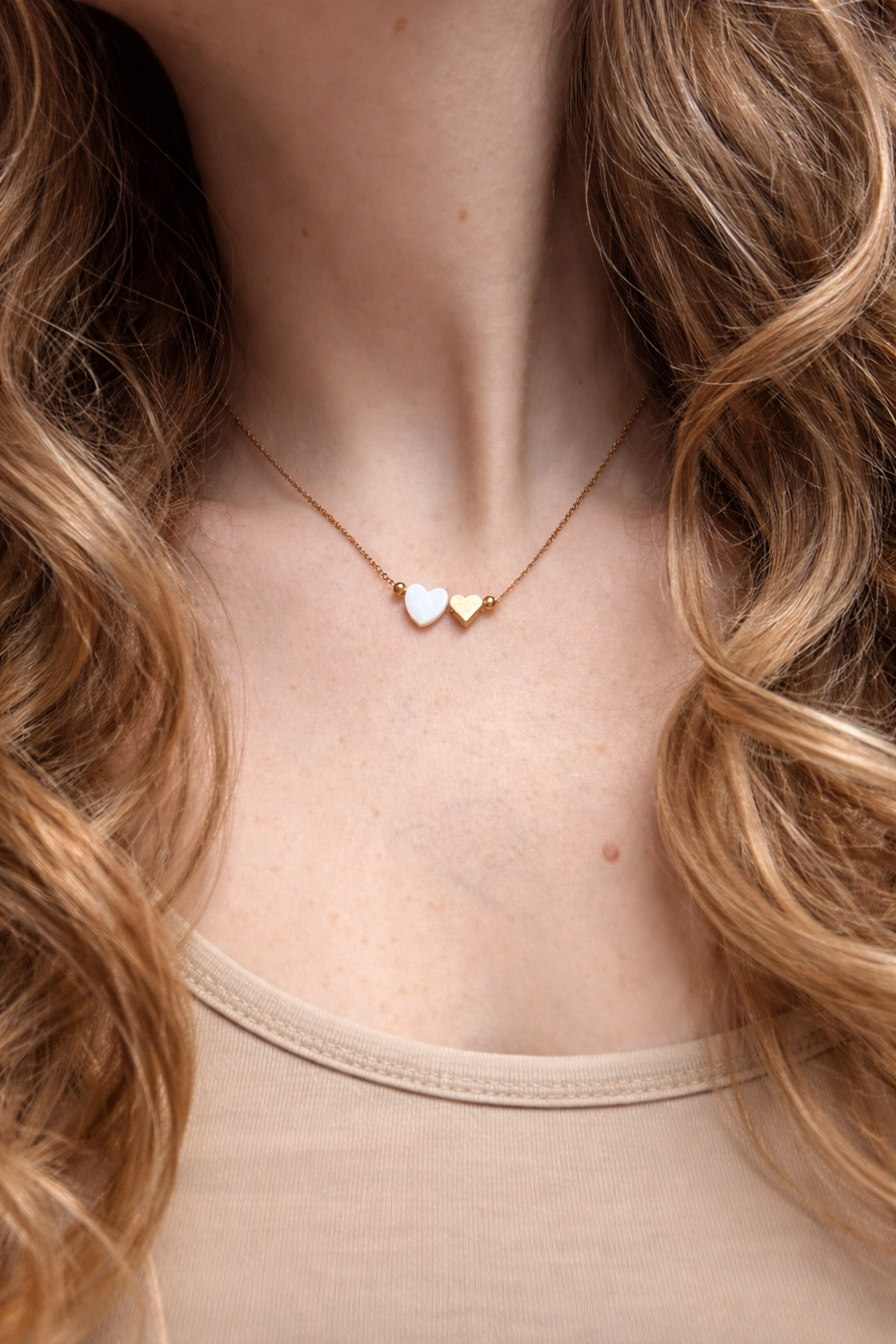 Geschenke für Mütter, Goldene Kette mit Herz, Kette mit Herz Anhänger, Geschenke für Mütter, Goldene Kette mit Herz, Kette mit Herz Anhänger