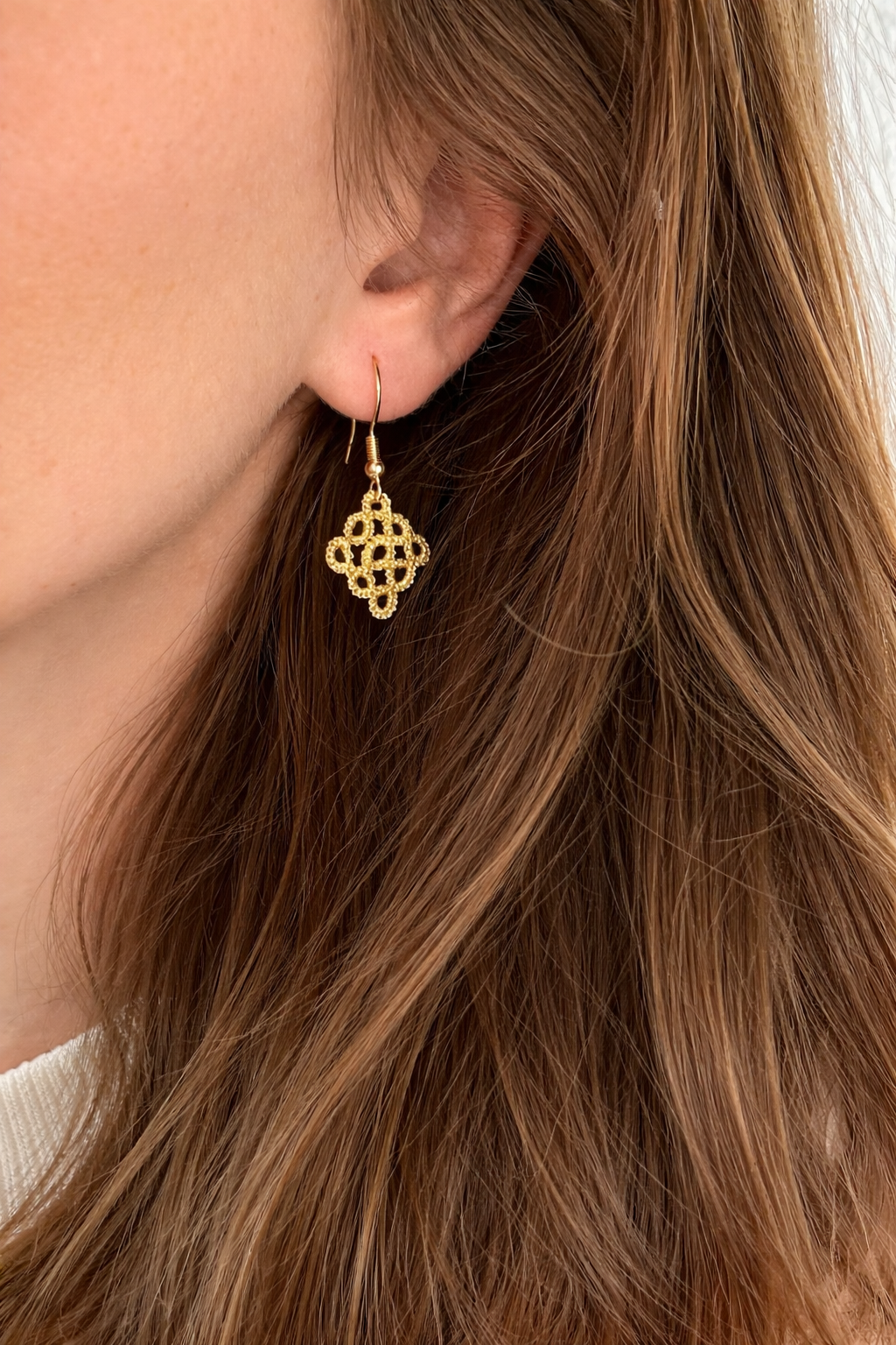 Besondere Ohrringe, Gold Ohrringe Damen, Ohrhänger Gold, Besonderer Schmuck, Geschenk Ideen für Mama, Geschenke für Mütter, Gold Ohrringe