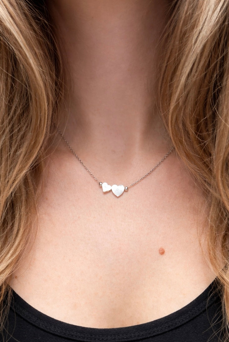 Geschenkidee für Damen, Kette mit Herz, Kette mit Herz Anhänger,  Geschenke für Mütter, Kette für Frauen, Herz Kette