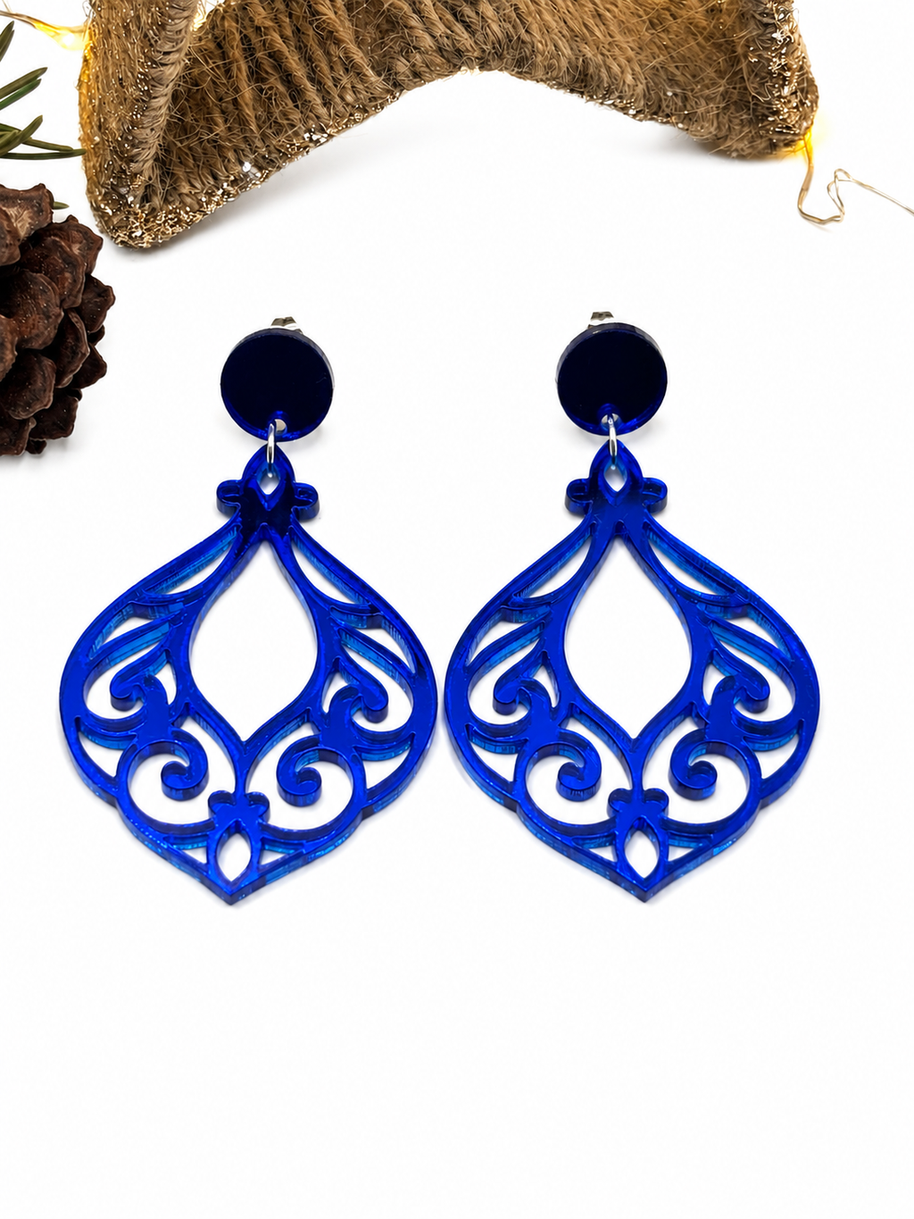 Außergewöhnliche Ohrringe Damen, Geschenk Weihnachten, Statement-ohrringe, Ohrringe Damen Hängend, Weihnachtsgeschenk für Sie