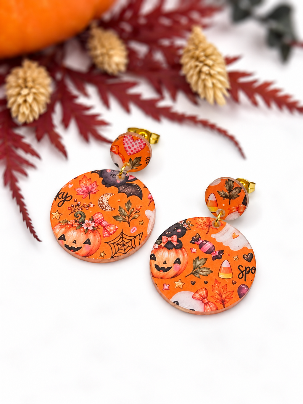 Halloween Ohrringe, Halloween Schmuck, Ohrringe Damen