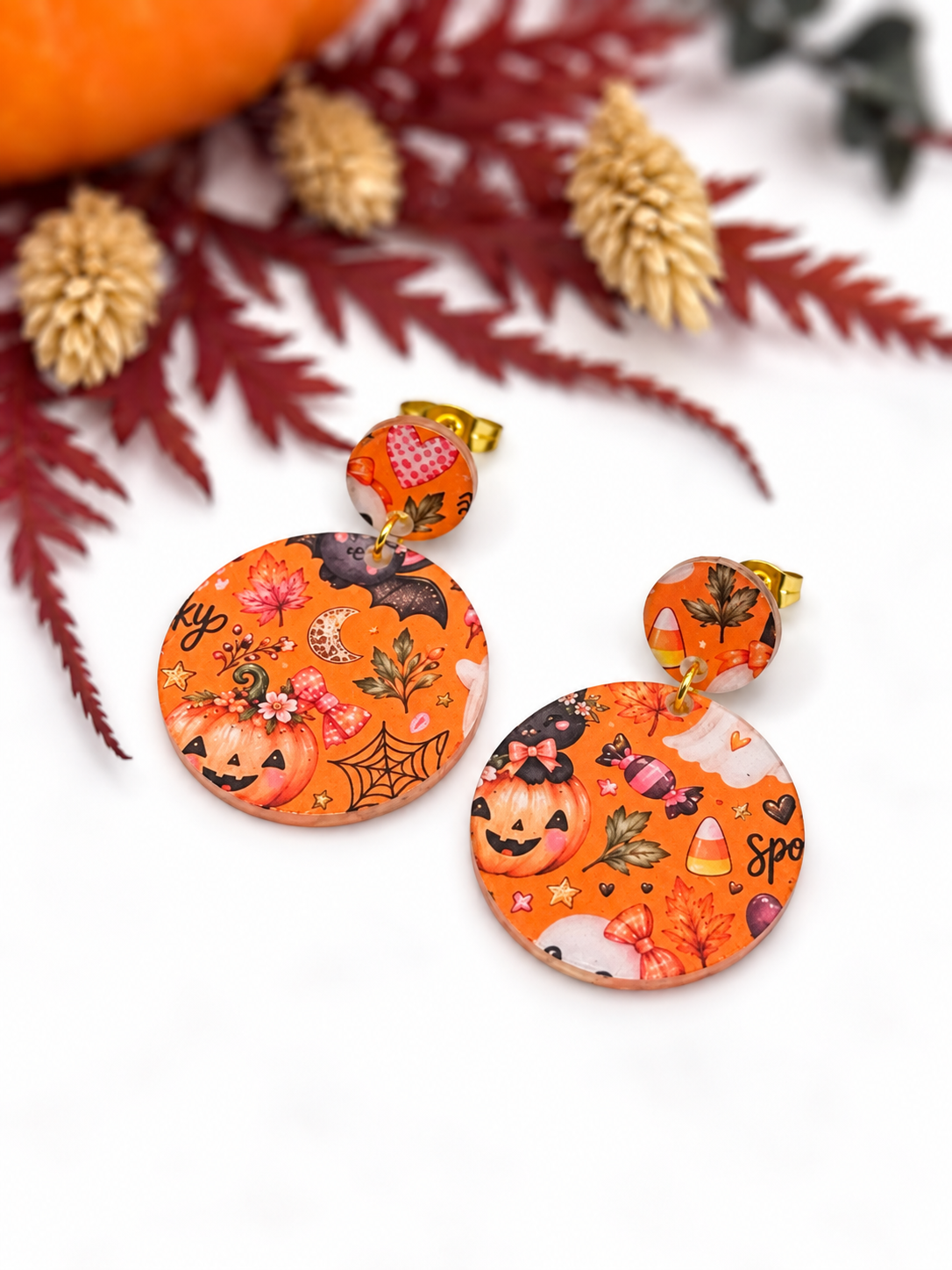 Halloween Ohrringe, Halloween Schmuck, Ohrringe Damen