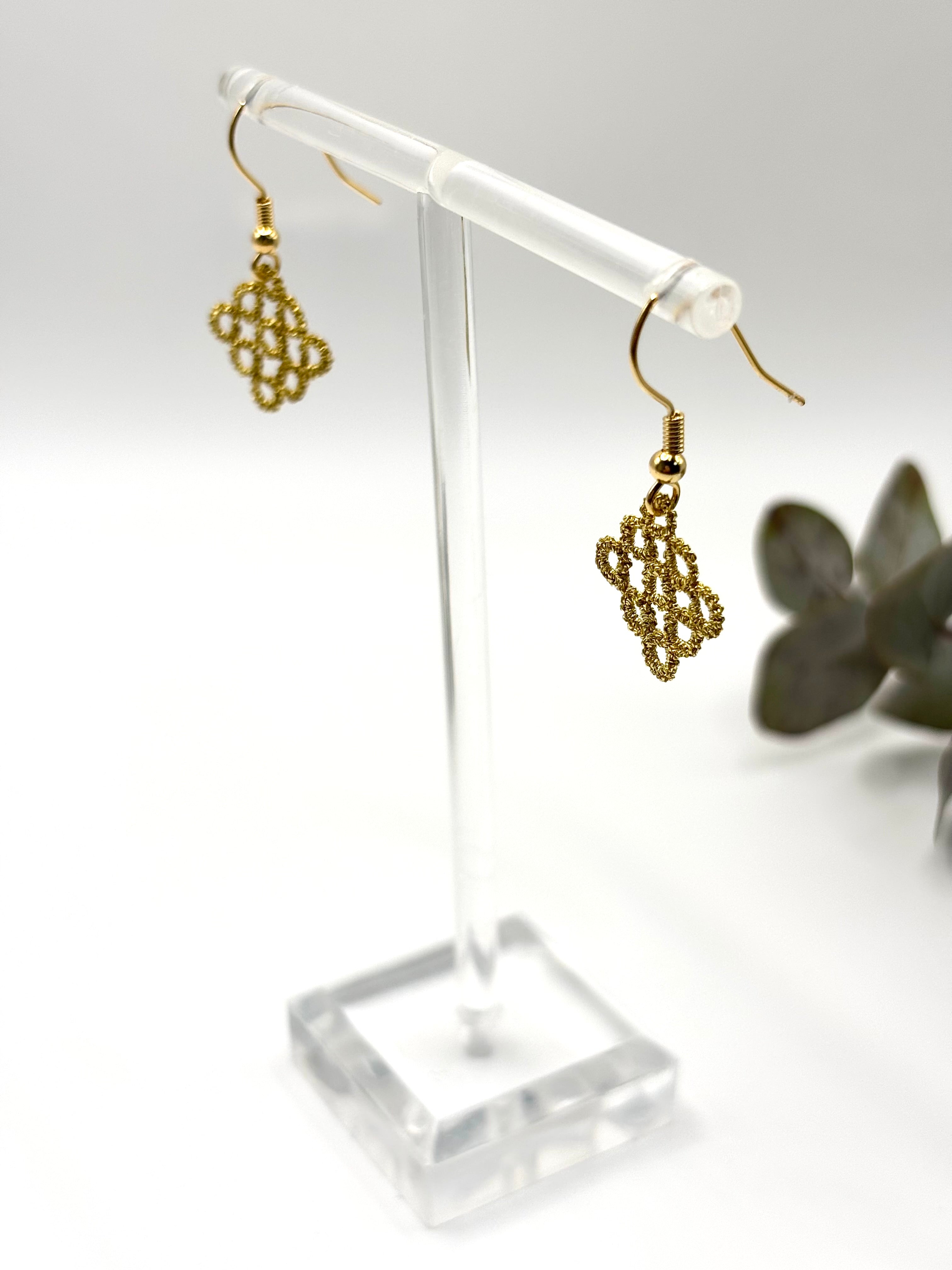 Besondere Ohrringe, Gold Ohrringe Damen, Ohrhänger Gold, Besonderer Schmuck, Geschenk Ideen für Mama, Geschenke für Mütter, Gold Ohrringe