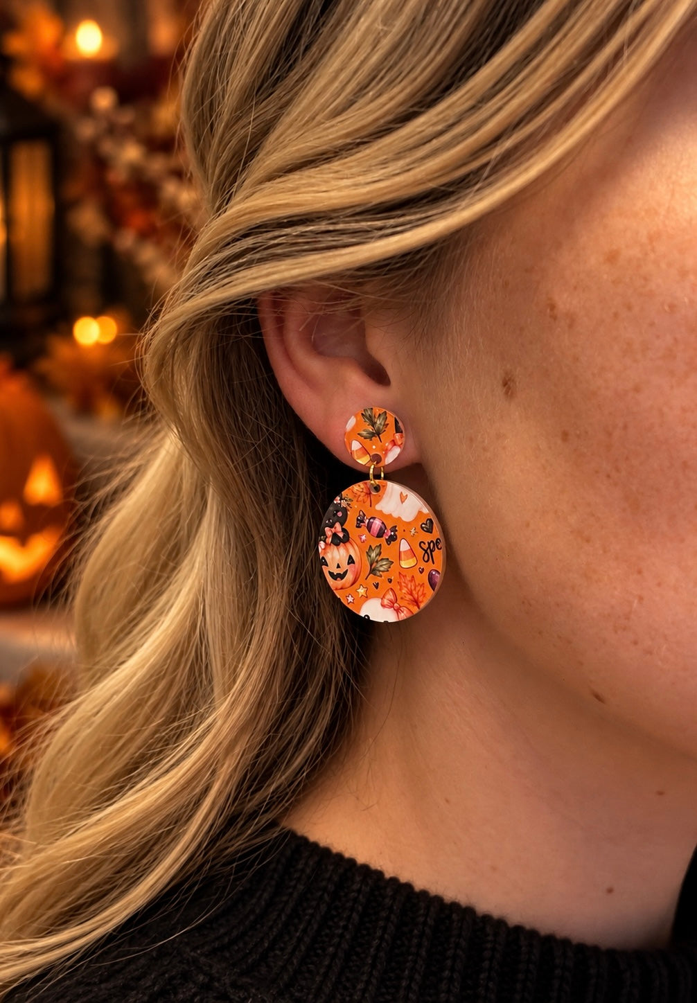 Halloween Ohrringe, Halloween Schmuck, Ohrringe Damen
