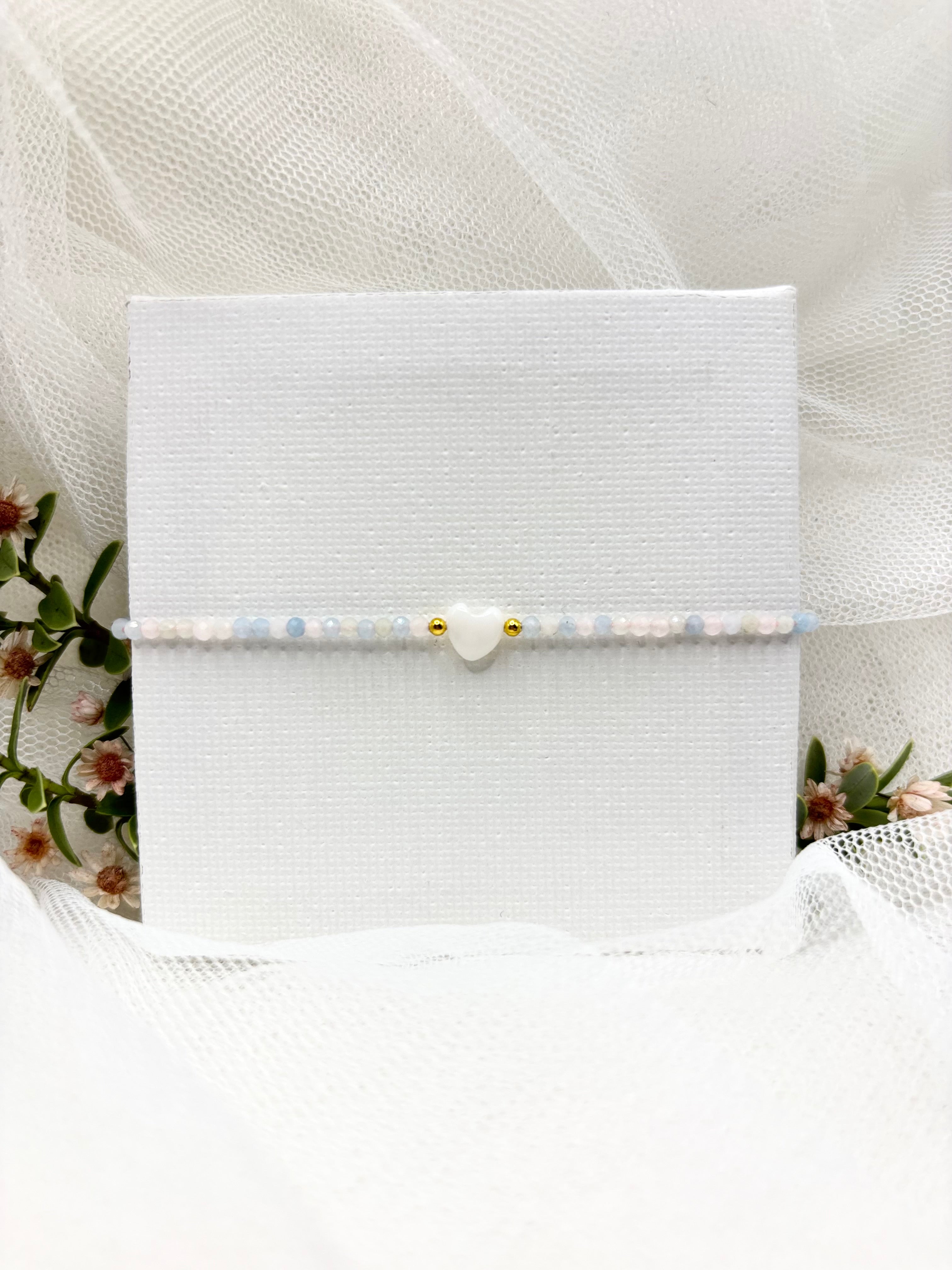 Armband mit Herz, Armband Mama, Muttertagsgeschenk Idee, Edelstein Armband, Armband für Damen, Armbänder mit Herz, Geschenk Ideen für Mama, Armband für Frauen
