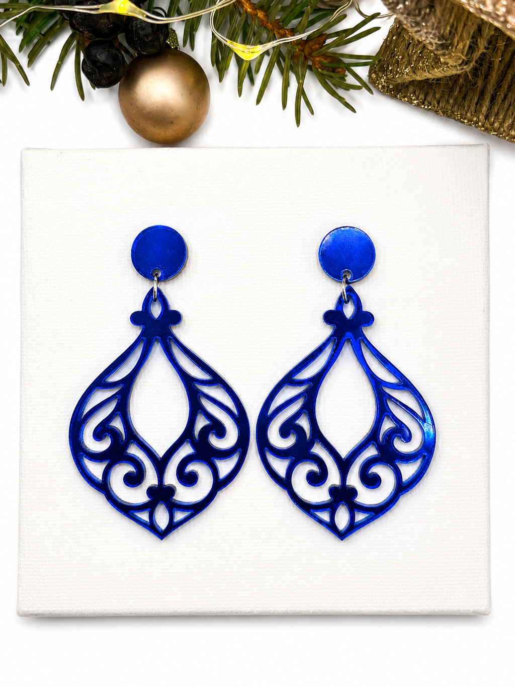 Außergewöhnliche Ohrringe Damen, Geschenk Weihnachten, Statement-ohrringe, Ohrringe Damen Hängend, Weihnachtsgeschenk für Sie