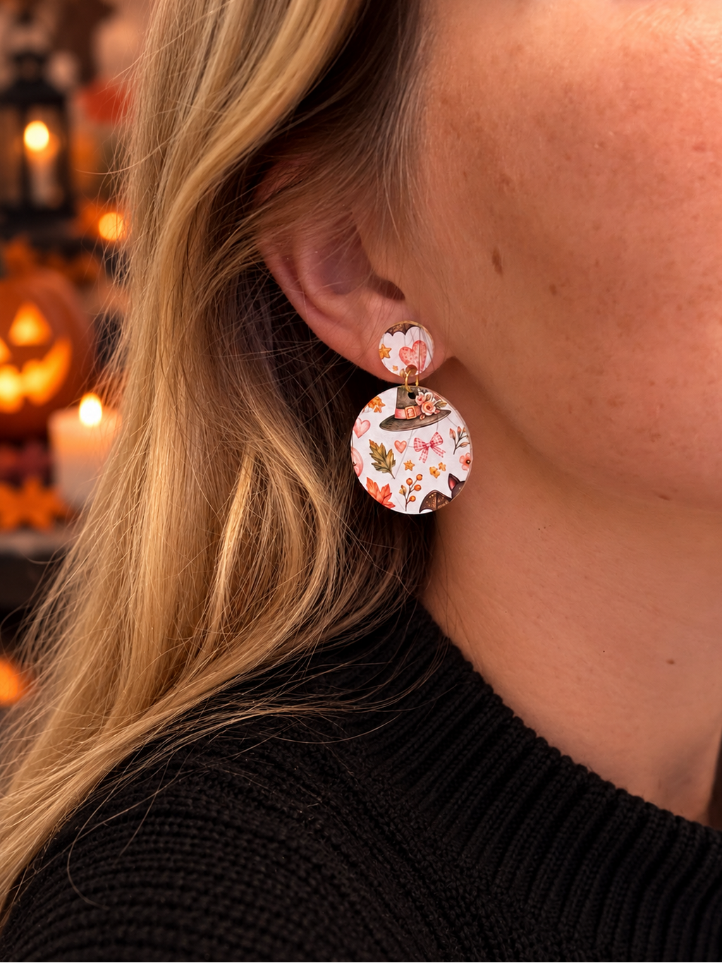 Halloween Ohrringe, Halloween Schmuck, Ohrringe Damen
