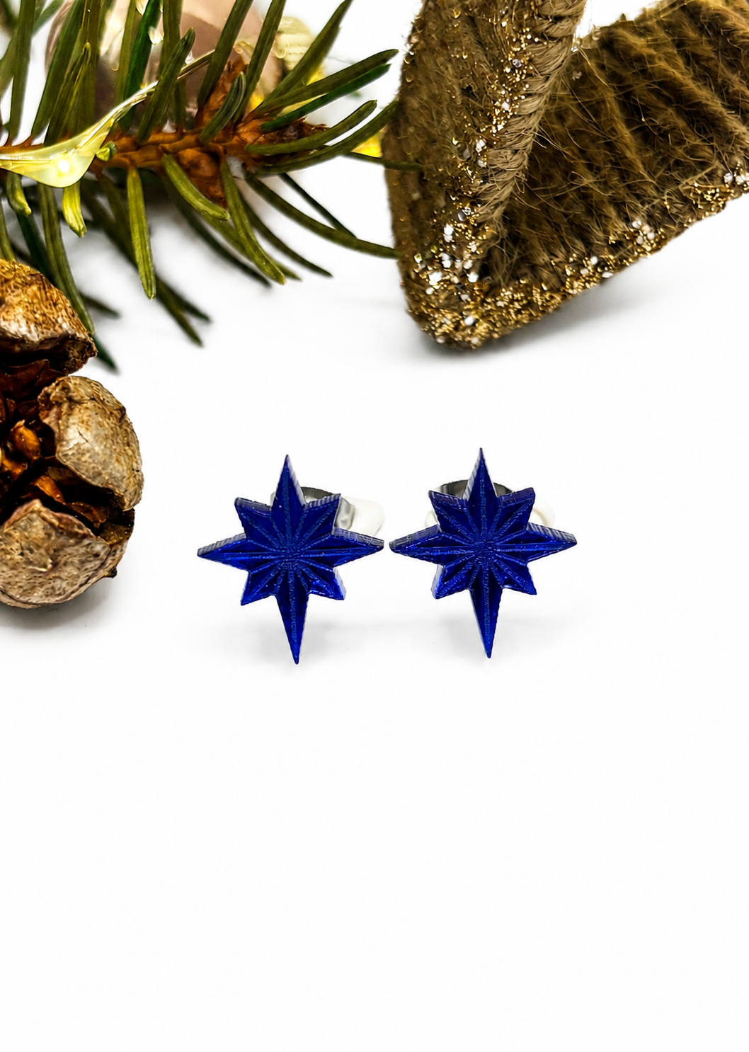 Ohrringe mit Stern, Schmuck Geschenk Frau, Geschenk Weihnachten