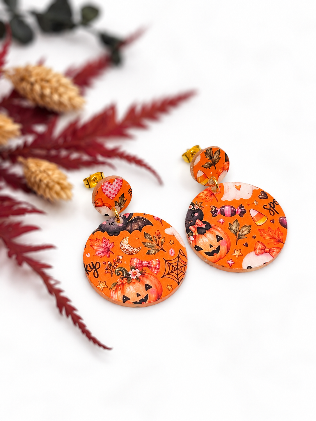 Halloween Ohrringe, Halloween Schmuck, Ohrringe Damen