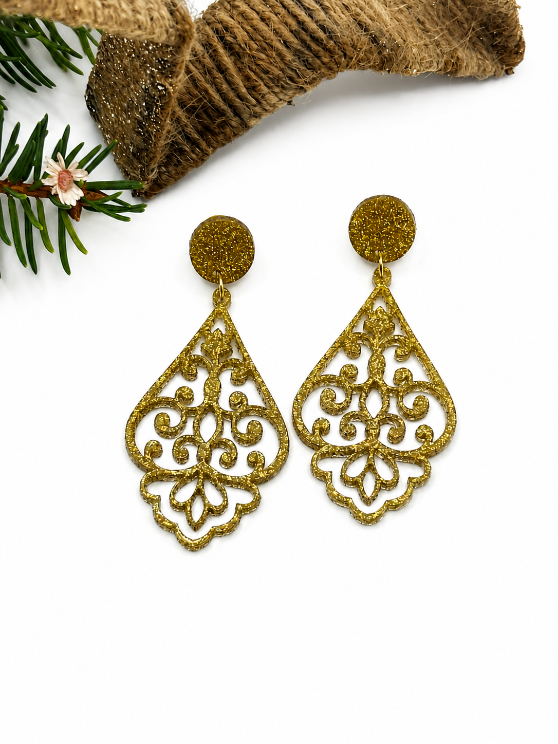 Damen Ohrringe Gold, Geschenk Weihnachten, Ohrringe Damen Modern, Ohrringe Damen Hängend, Ohrringe für Damen, Statement-ohrringe