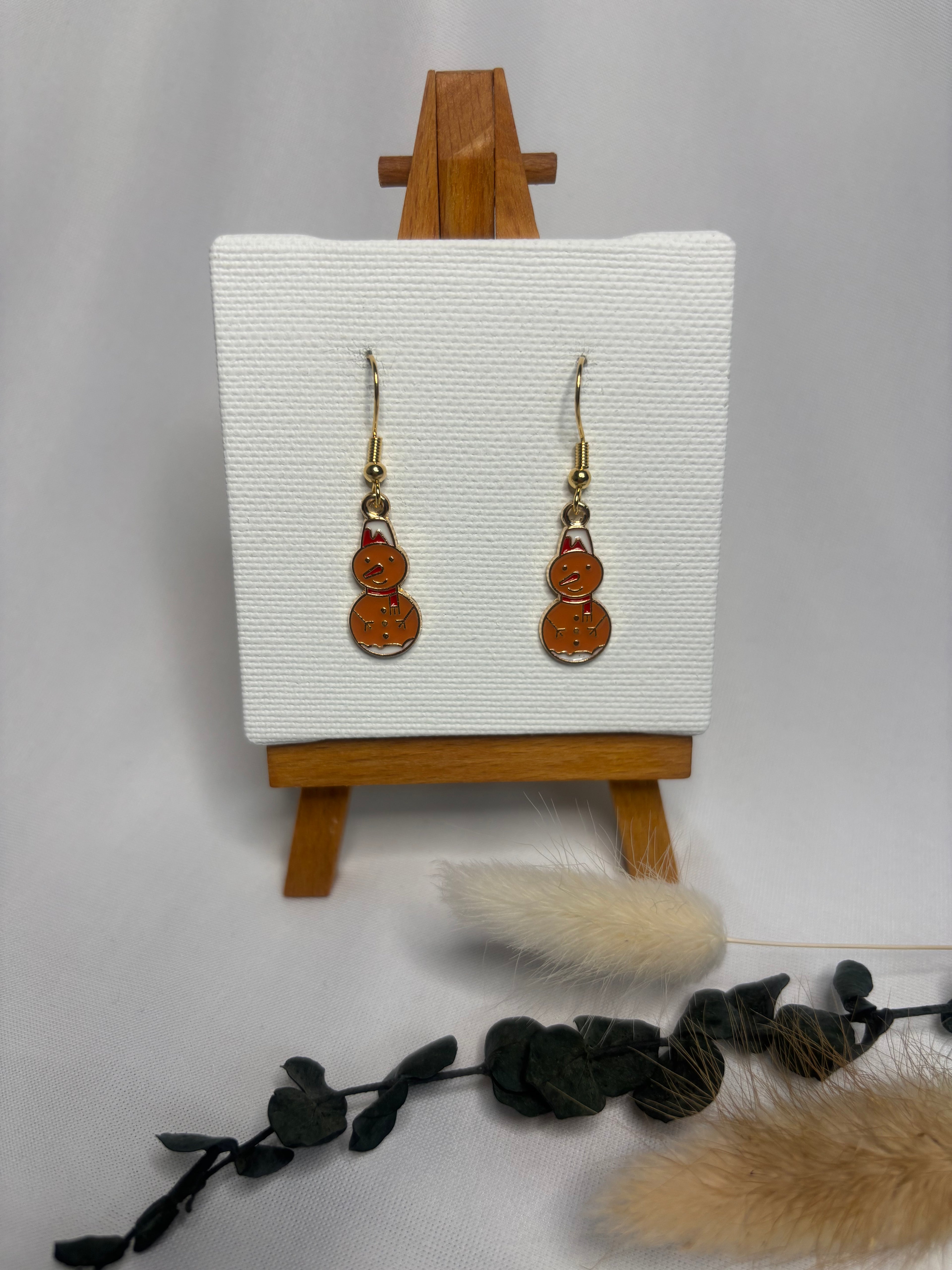 „Schneemann“ Ohrringe