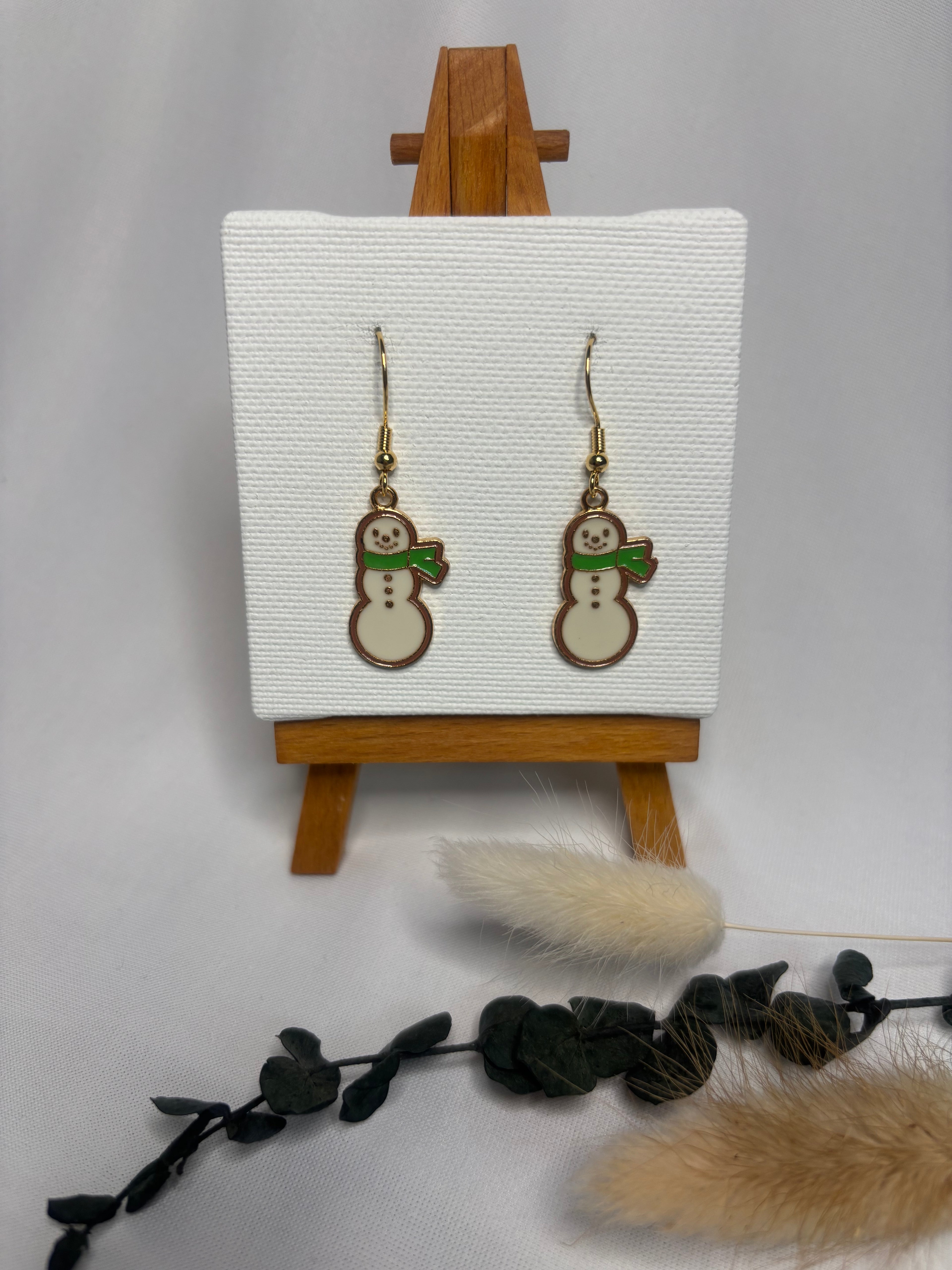„Schneemann“ Ohrringe
