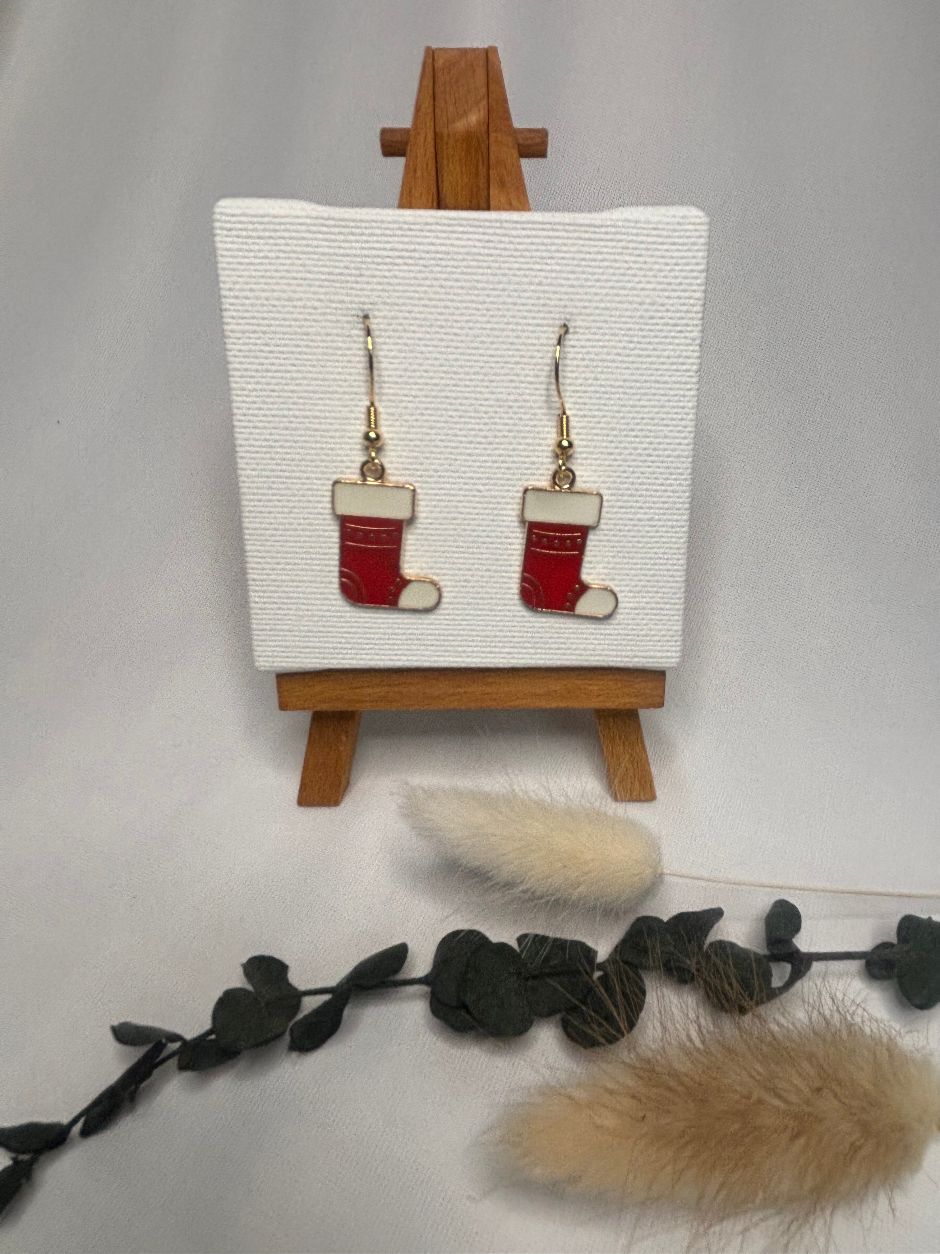 „Weihnachtssocken“ Ohrringe