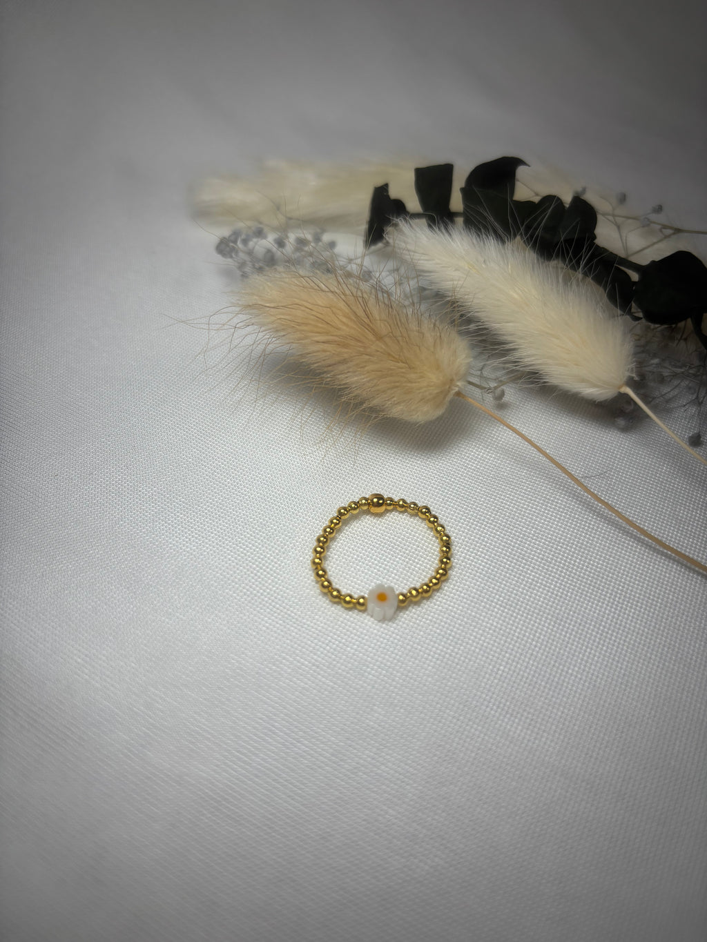 Ring mit Blume Gold
