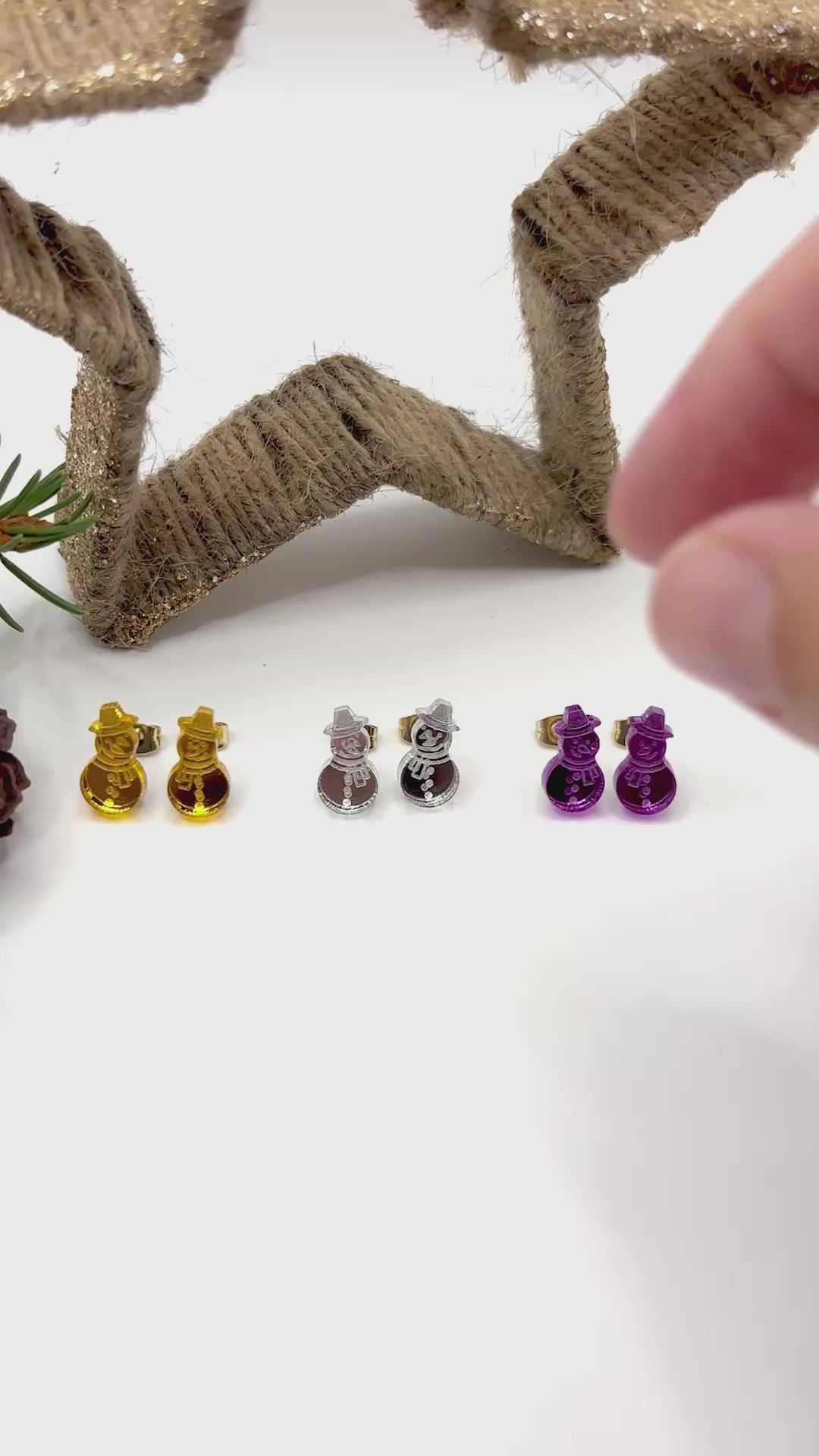 Ohrstecker Weihnachten, Geschenkidee für Damen, Kleines Geschenk Weihnachten, Ohrstecker, Kleines Wichtelgeschenk, Wichtelgeschenk Frau